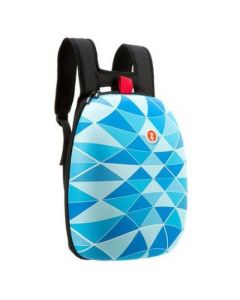 Rucsac ZIPIT Shell - triunghiuri albastre