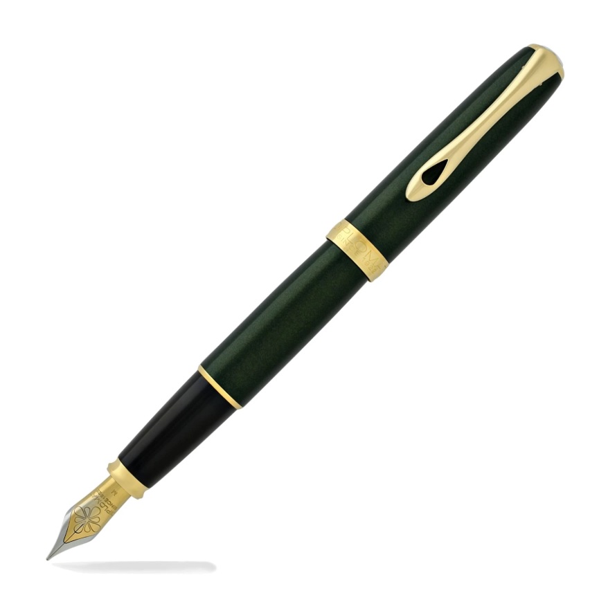 Toate produsele, Stilou DIPLOMAT Excellence A2, cu penita M, din otel inoxidabil - Evergreen Gold - vectordirect.ro