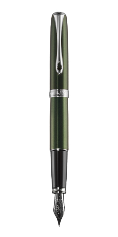 Toate produsele, Stilou DIPLOMAT Excellence A2, cu penita M, din otel inoxidabil - Evergreen Chrome - vectordirect.ro