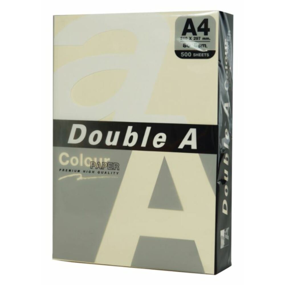 Toate produsele, Hartie color pentru copiator A4, 80g/mp, 500coli/top, Double A - pastel ivory - vectordirect.ro