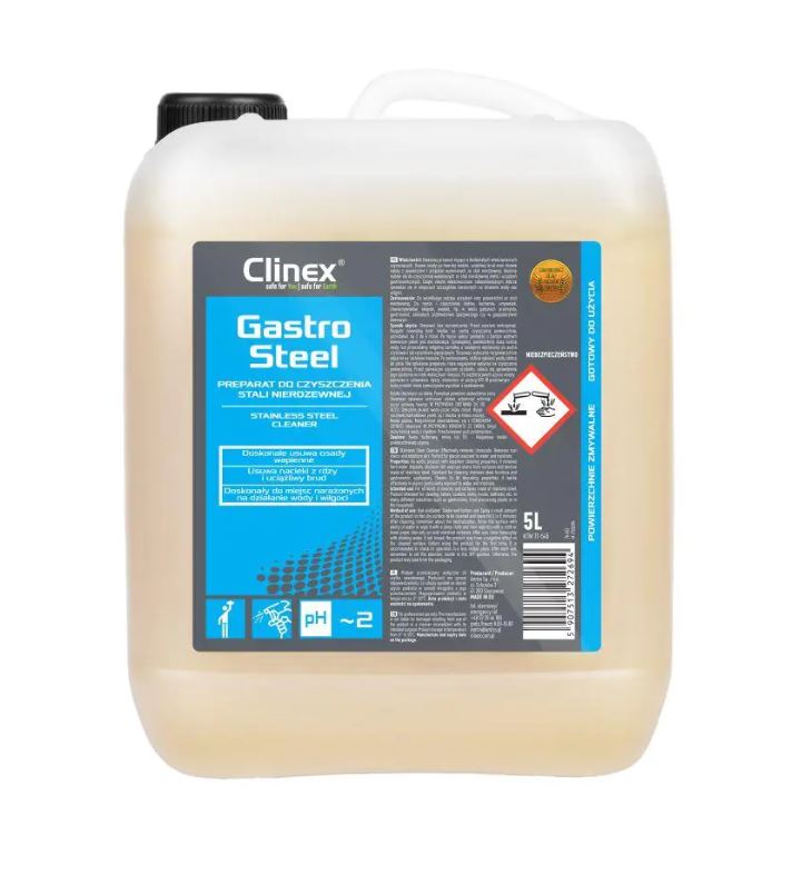 CLINEX Steel, 5 litri, detergent pentru masini de spalat vase