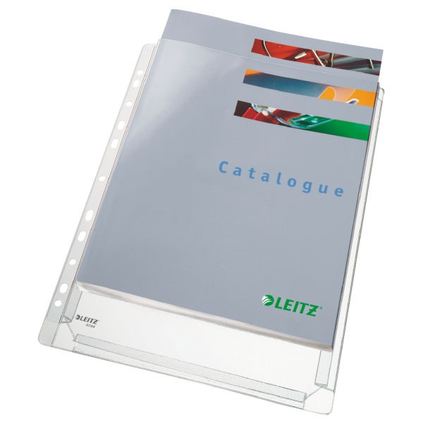 Dosare si folii de protectie Leitz, Folie de protectie LEITZ Jumbo, PVC, A4, 170 mic, 5 buc/set, standard - vectordirect.ro