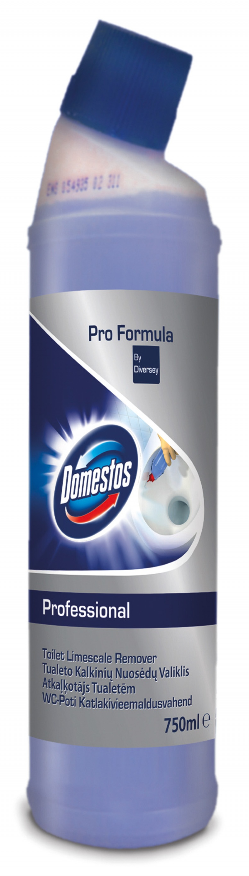 DOMESTOS Diversey, gel pentru curatarea si dezinfectarea toaletelor, formula concentrata, 750ml