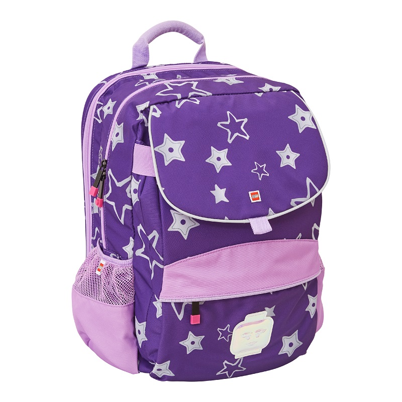 Rechizite scolare, Ghiozdan fete scoala Hansen LEGO Core Line - design Stars - violet - vectordirect.ro