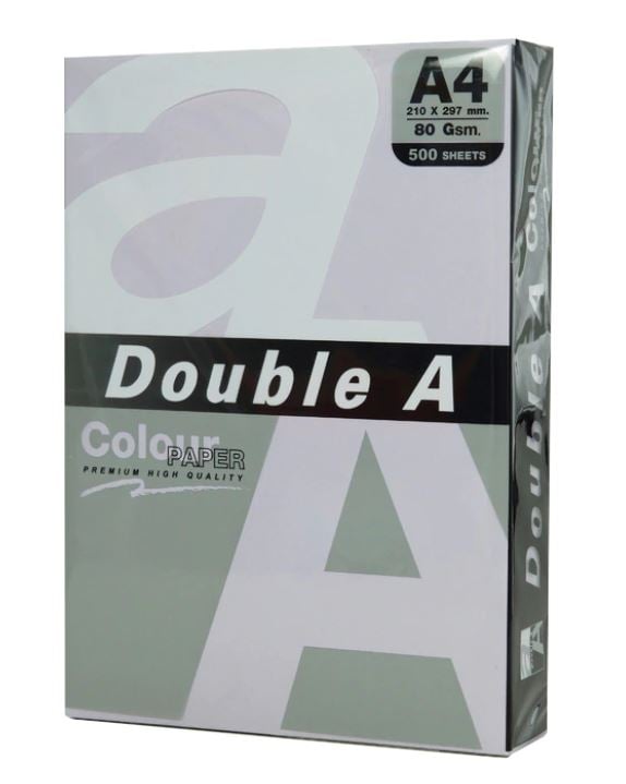 Hartie color pentru copiator A4, 80g/mp, 100coli/top, Double A - pastel lavender