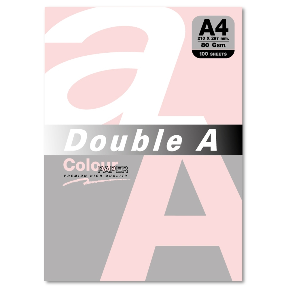 Toate produsele, Hartie color pentru copiator  A4,  80g/mp, 100coli/top, Double A - pastel flamingo - vectordirect.ro