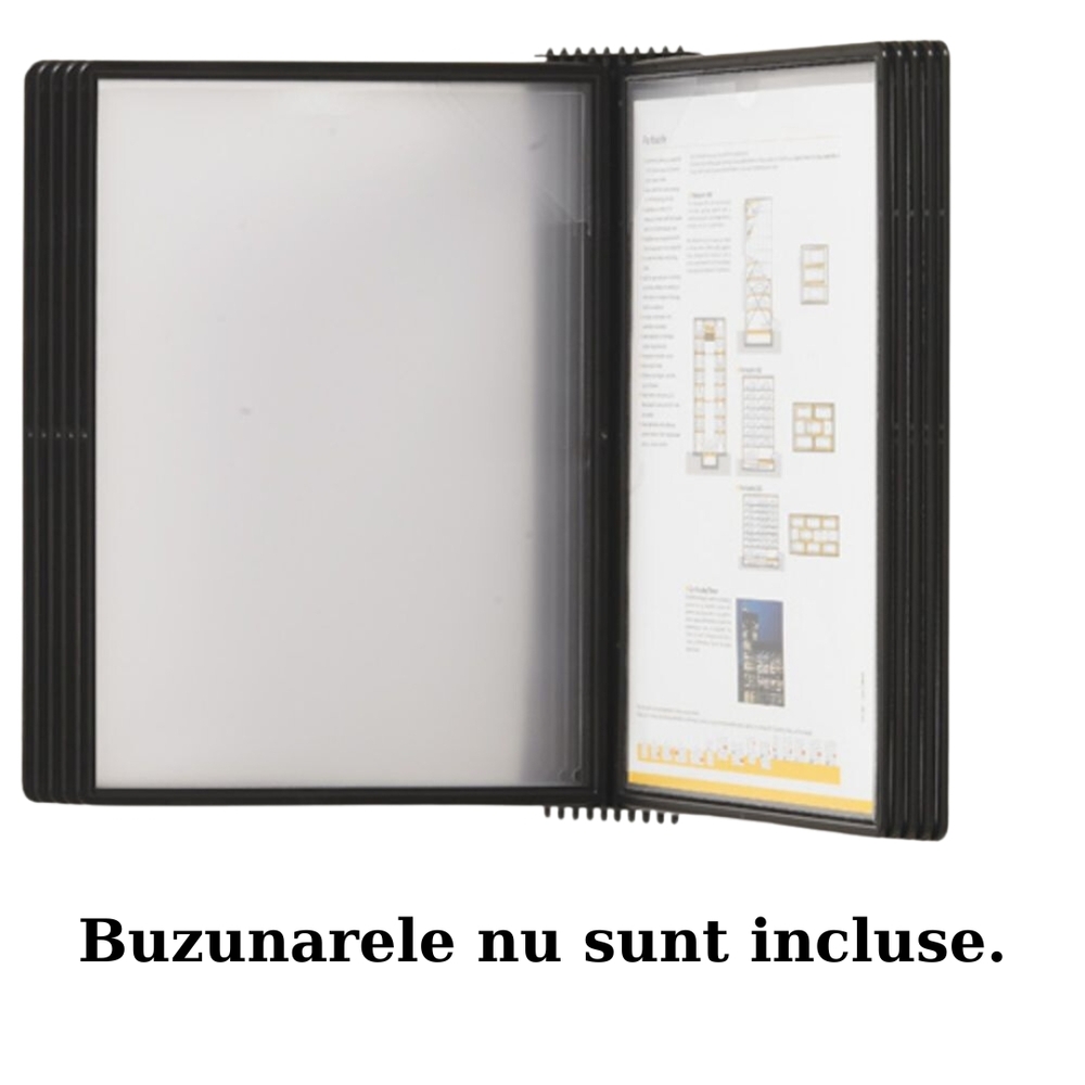 Laminatoare, folii laminare, Display perete (suport pentru 10 buzunare A4), PROBECO-EasyMount - antracit - vectordirect.ro