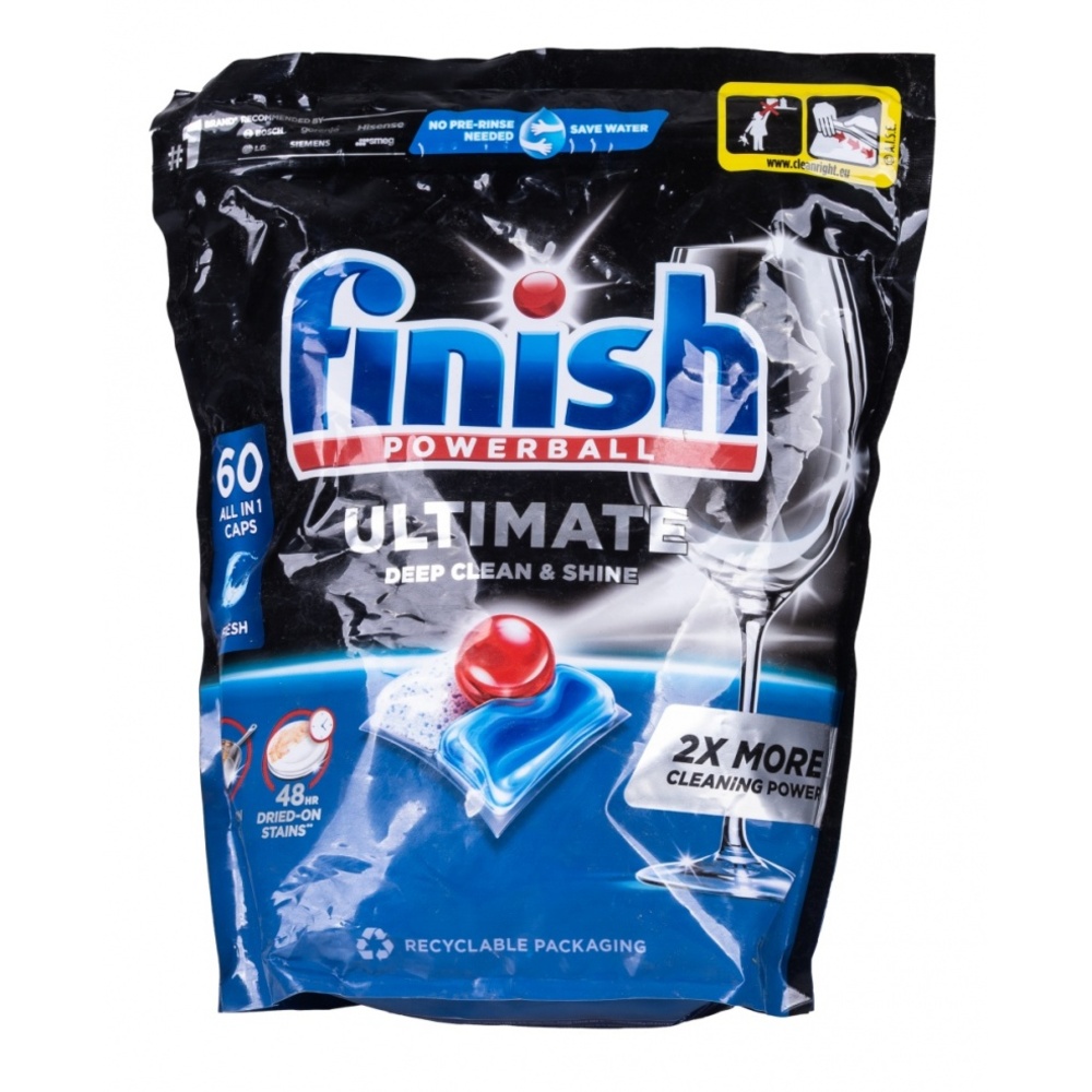 FINISH Ultimate All in One Regular, tablete detergent pentru masina de spalat vase, 60buc/cutie