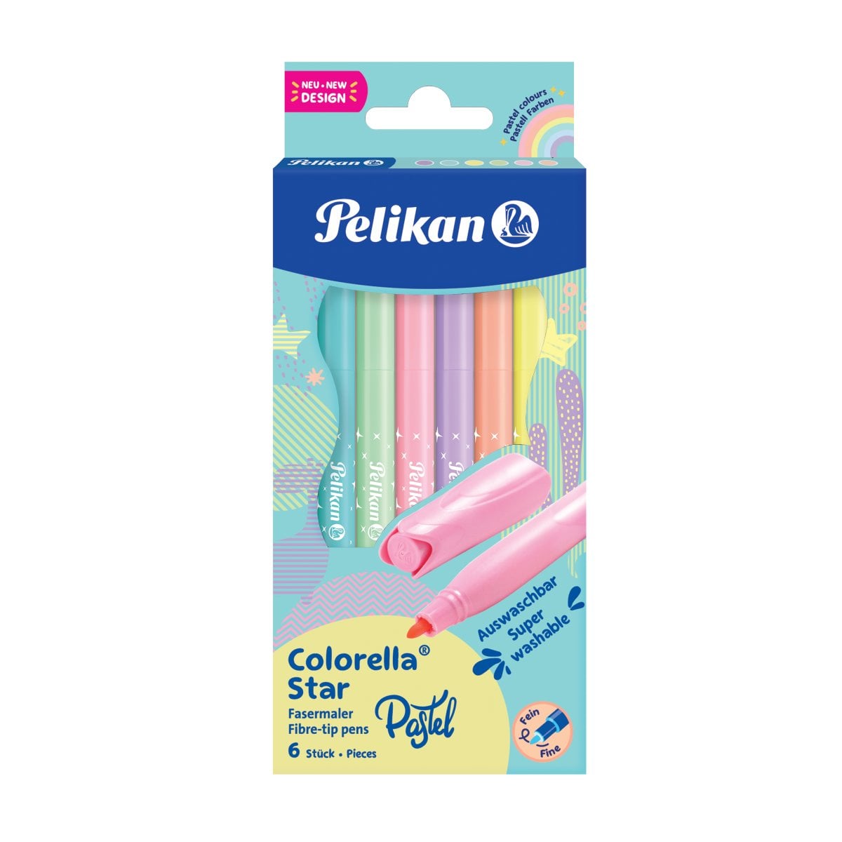 Toate produsele, CARIOCA COLORELLA STAR C302 PASTEL, SET 6 CULORI, BLISTER - vectordirect.ro