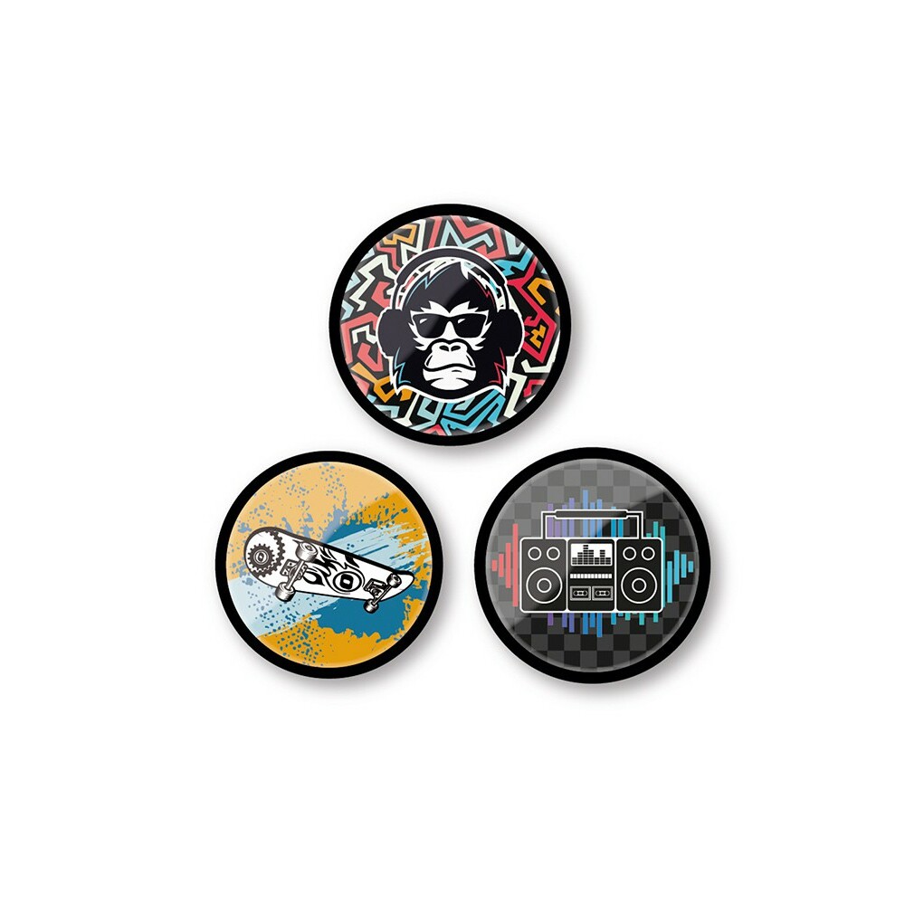 Insigne, 3buc/set, Roller NIKIDOM - Beat