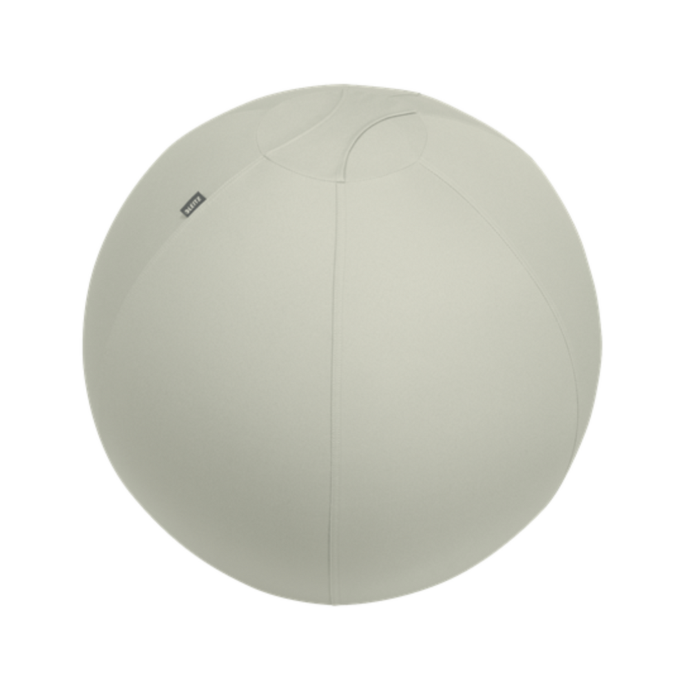 Mingi Leitz, Minge ergonomica LEITZ Ergo, pentru sezut sau fitness, cu functie de oprire, 75 cm, gri-pastel - vectordirect.ro