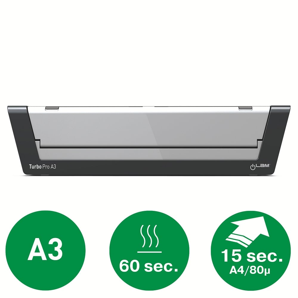 Echipamente birou, Laminator LEITZ iLAMTouch Turbo Pro, A3, kit folii laminare inclus, argintiu - vectordirect.ro