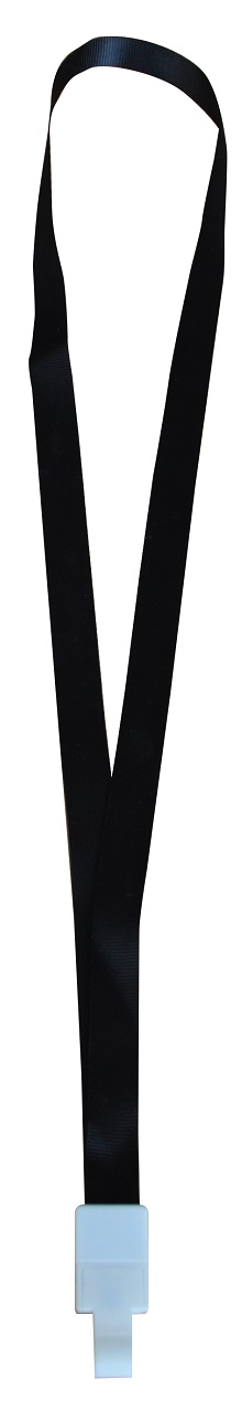Laminatoare, folii laminare, Lanyard textil, 15mm latime,spring clip, KEJEA - negru - vectordirect.ro