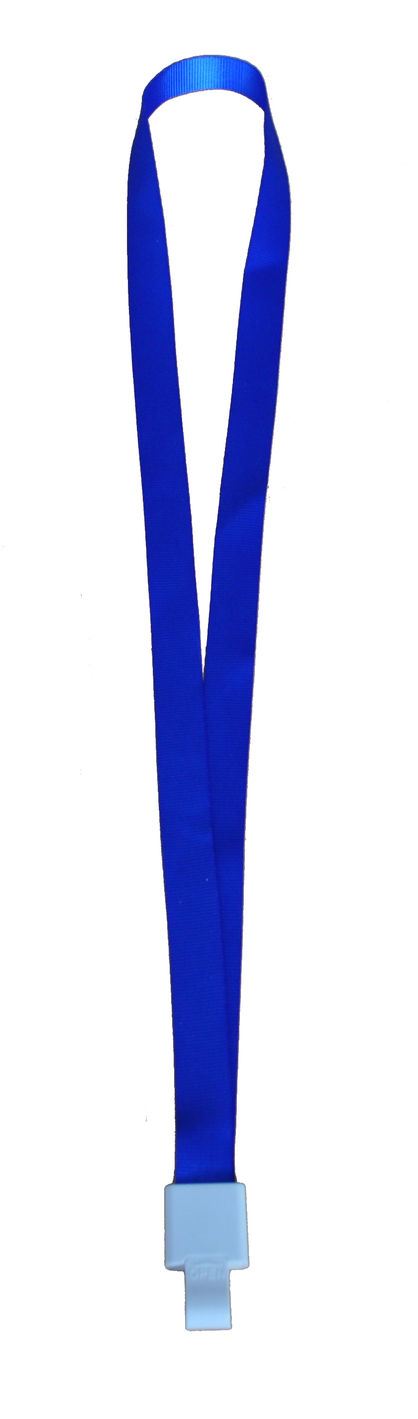Lanyard textil, 15mm latime,sliding clip, KEJEA - albastru