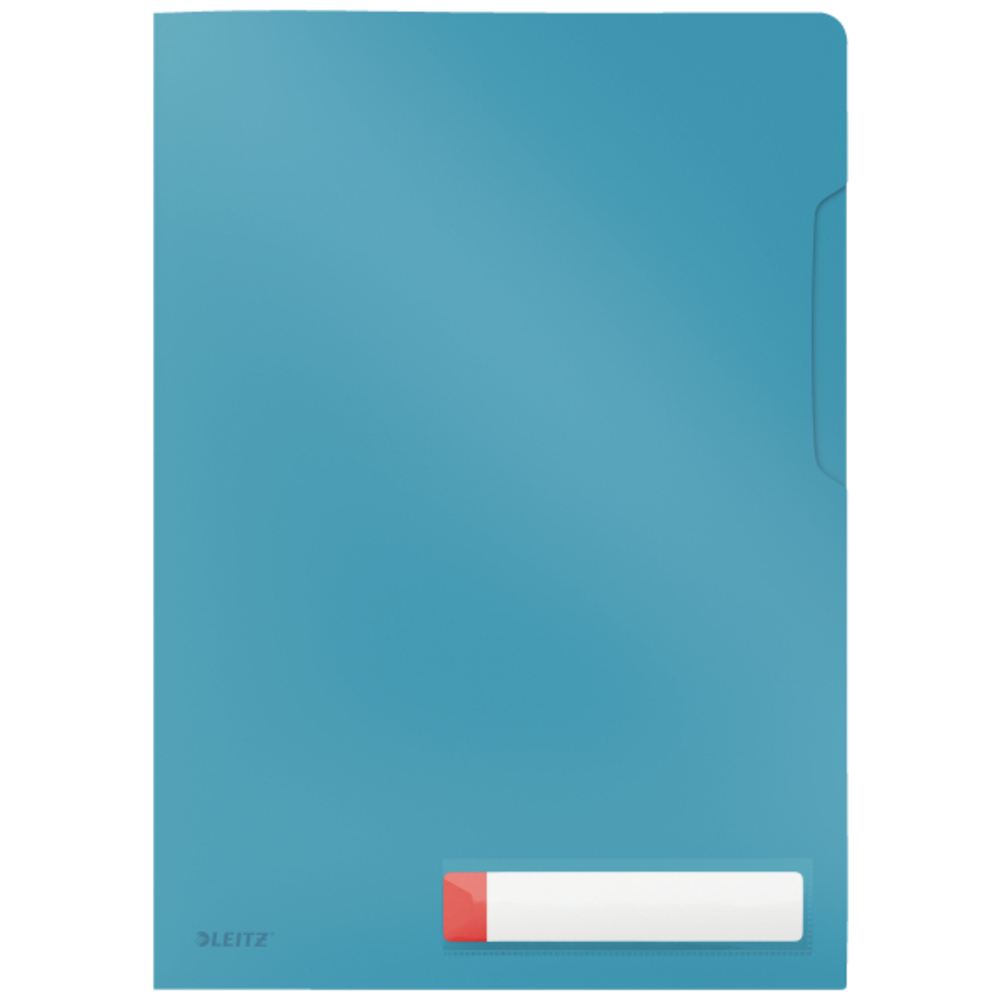 Mapa de protectie LEITZ Cosy, deschidere superioara si lateral dreapta, PP, A4, 40 coli, cu eticheta