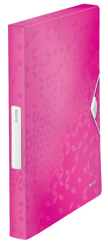 Buzunare Leitz, Mapa Jumbo LEITZ WOW, PP, A4, 250 coli, roz - vectordirect.ro