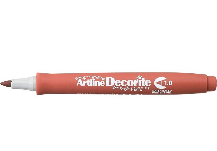 Markere, Marker ARTLINE Decorite, varf rotund 1.0mm - maro - vectordirect.ro