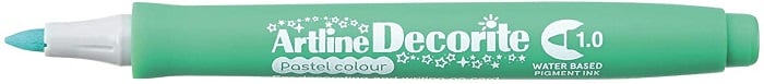 Toate produsele, Marker ARTLINE Decorite, varf rotund 1.0mm - verde pastel - vectordirect.ro