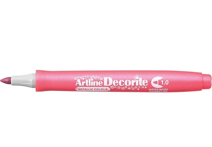 Toate produsele, Marker ARTLINE Decorite, varf rotund 1.0mm - roz metalizat - vectordirect.ro