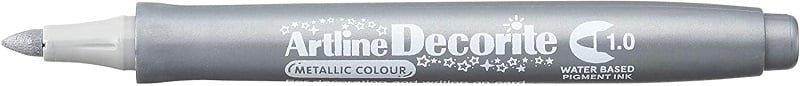 Toate produsele, Marker ARTLINE Decorite, varf rotund 1.0mm - argintiu - vectordirect.ro