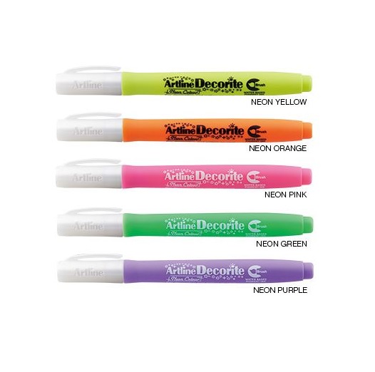 Pixuri Schneider, Marker ARTLINE Decorite, varf flexibil (tip pensula) - mov neon - vectordirect.ro