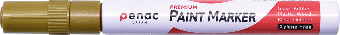 Toate produsele, Marker cu vopsea PENAC, rezistent la temperaturi inalte, varf rotund, grosime scriere 2-4mm - auriu - vectordirect.ro