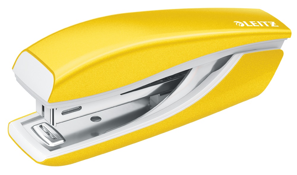Caiete mecanice, Capsator metalic LEITZ WOW 5528 MINI NeXXt Series, 10 coli, 1000 capse P2 incluse, galben - vectordirect.ro