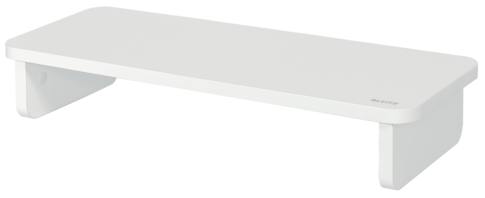 Birou, Stand pentru monitor Leitz Ergo, pentru diagonale de 24 inch, alb - vectordirect.ro