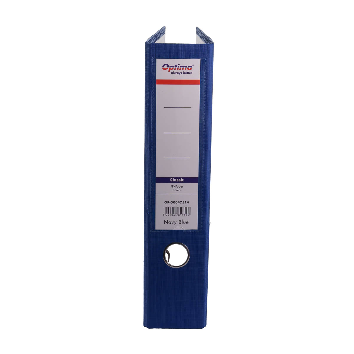 Toate produsele, Biblioraft plastifiat 7,5 cm, Optima Classic A4 - bleumarin - vectordirect.ro
