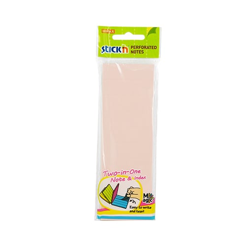 Blocnotes, Notes autoadeziv perforat 51 x 150 mm, 60 file, (2 in 1 - notes/index), Stick
