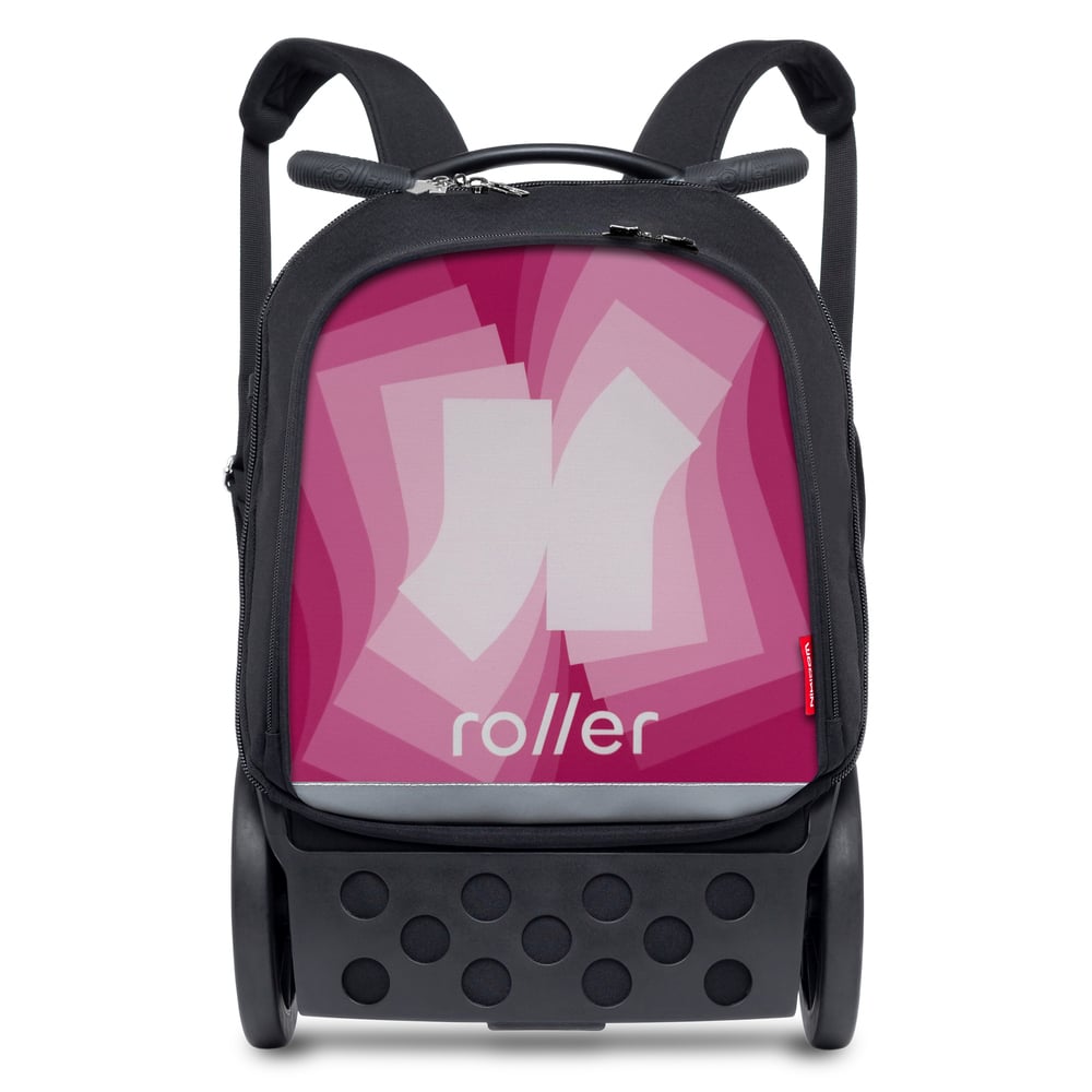 Ghiozdane troler, Ghiozdan nikidom roller up - kinetic Pink - vectordirect.ro