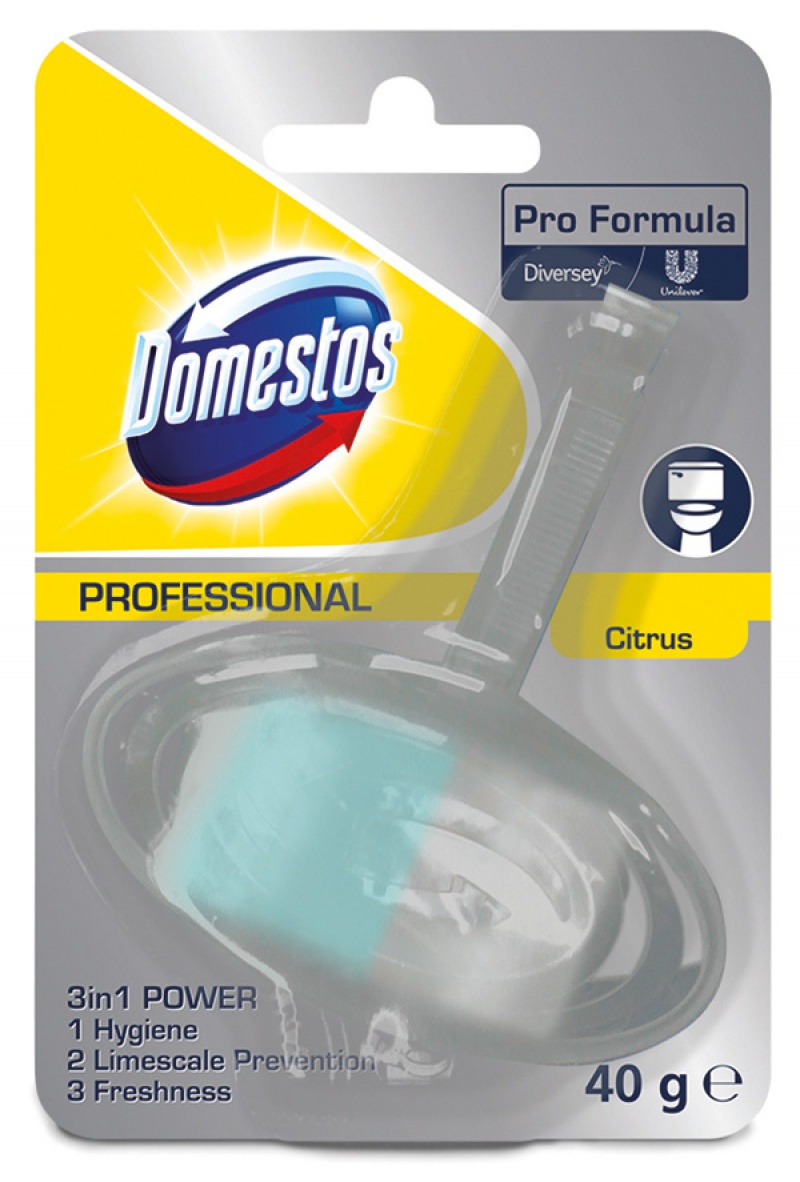 DOMESTOS Diversey Citrus, odorizant solid pentru toaleta - 40 grame