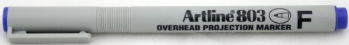 Stilouri, OHP Non-Permanent marker ARTLINE 803, varf fin - 0.5mm - albastru - vectordirect.ro
