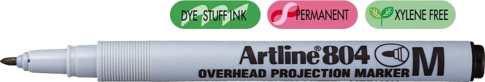 Toate produsele, OHP Non-Permanent marker ARTLINE 804, varf mediu - 1.0mm - negru - vectordirect.ro