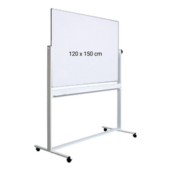 Whiteboard mobil magnetic muntifunctional 120 x 150 cm Optima