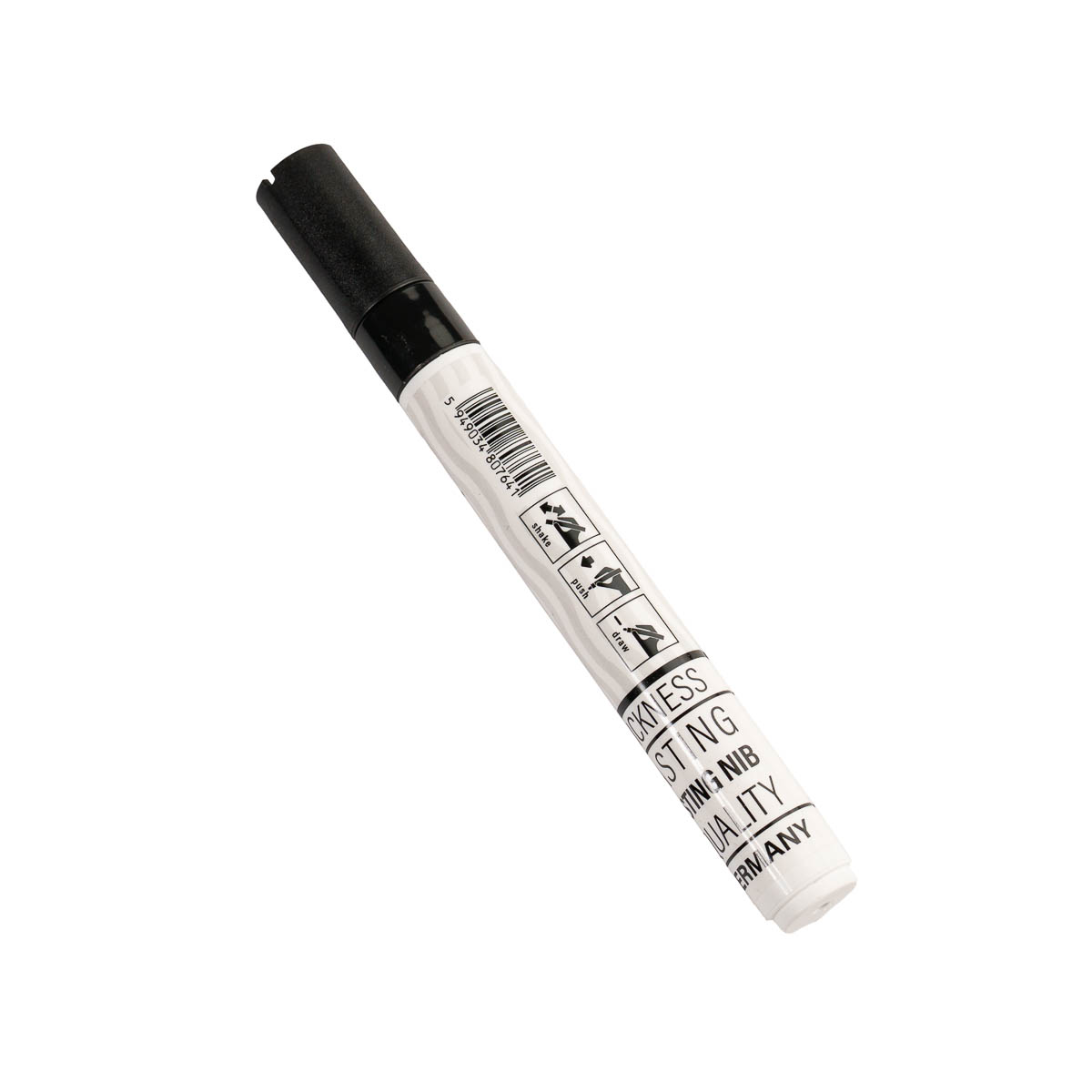 Optima, Marker cu vopsea Optima Paint 3710, varf rotund 4.5mm, grosime scriere 2-3mm - negru - vectordirect.ro