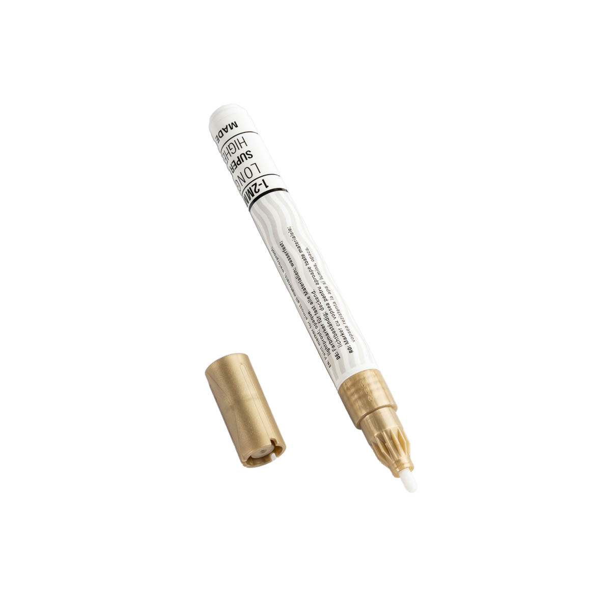 Toate produsele, Marker cu vopsea Optima Paint 3713, varf rotund 2.0mm, grosime scriere 1-2mm - auriu - vectordirect.ro