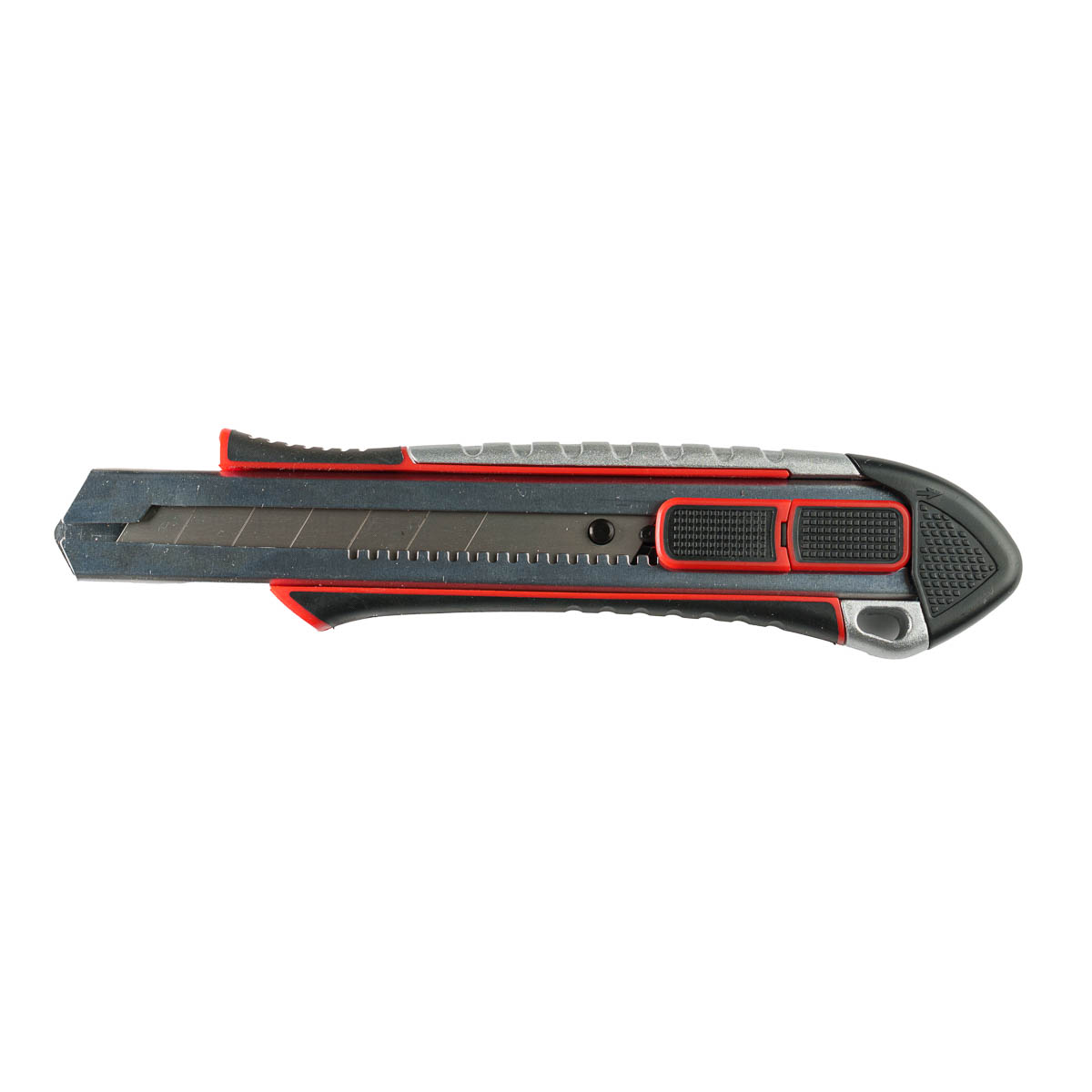 Cutter Optima Industrial, lama 25mm SK2 - tratata, 2 functiuni, sina metalica, zinc cu ABS