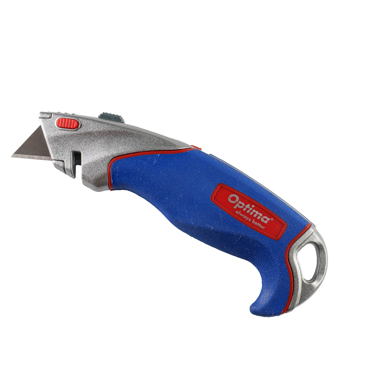 Cutter profesional Optima, lama trapezoidala + 2 rezerve SK5, aluminiu ...