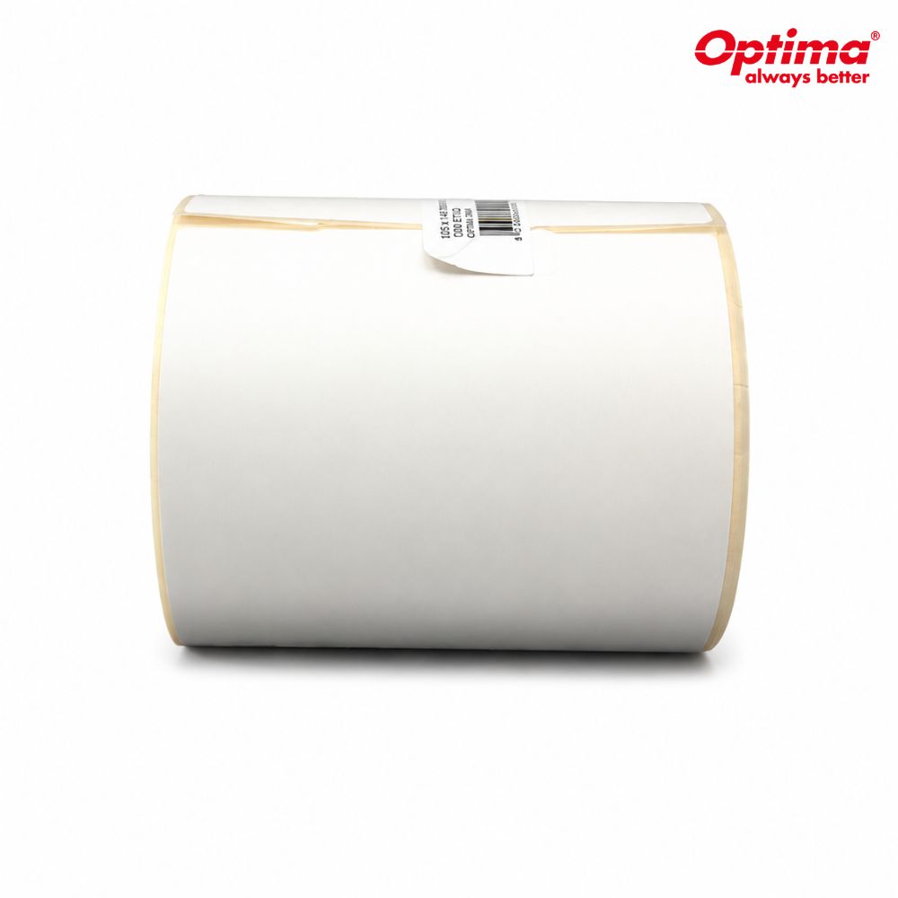 Etichete termice autoadezive, 105 x 148mm, 300 etichete/rola, Optima - albe