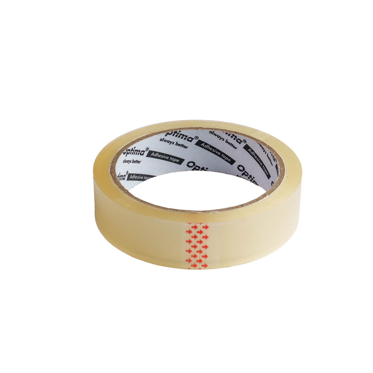 Optima, Banda adeziva 24mm x 66 y, 38 microni, Optima - transparent - vectordirect.ro