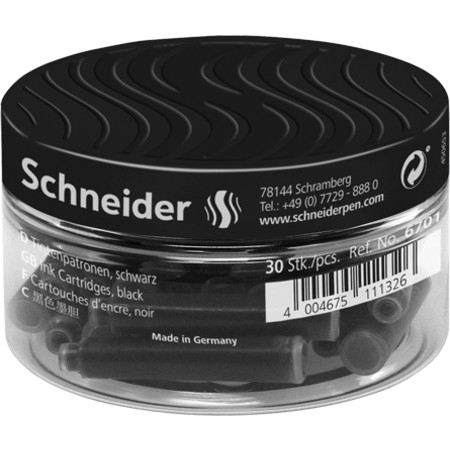 Schneider, Patroane SCHNEIDER, 30buc/borcan cu capac plastic - cerneala neagra - vectordirect.ro