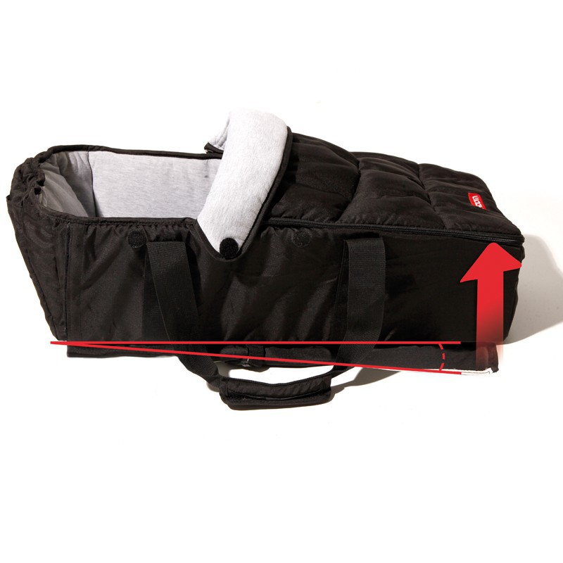 Nikidom Roller, Patut portabil NIKIDOM, pentru carucior bebelusi, material soft - negru - vectordirect.ro