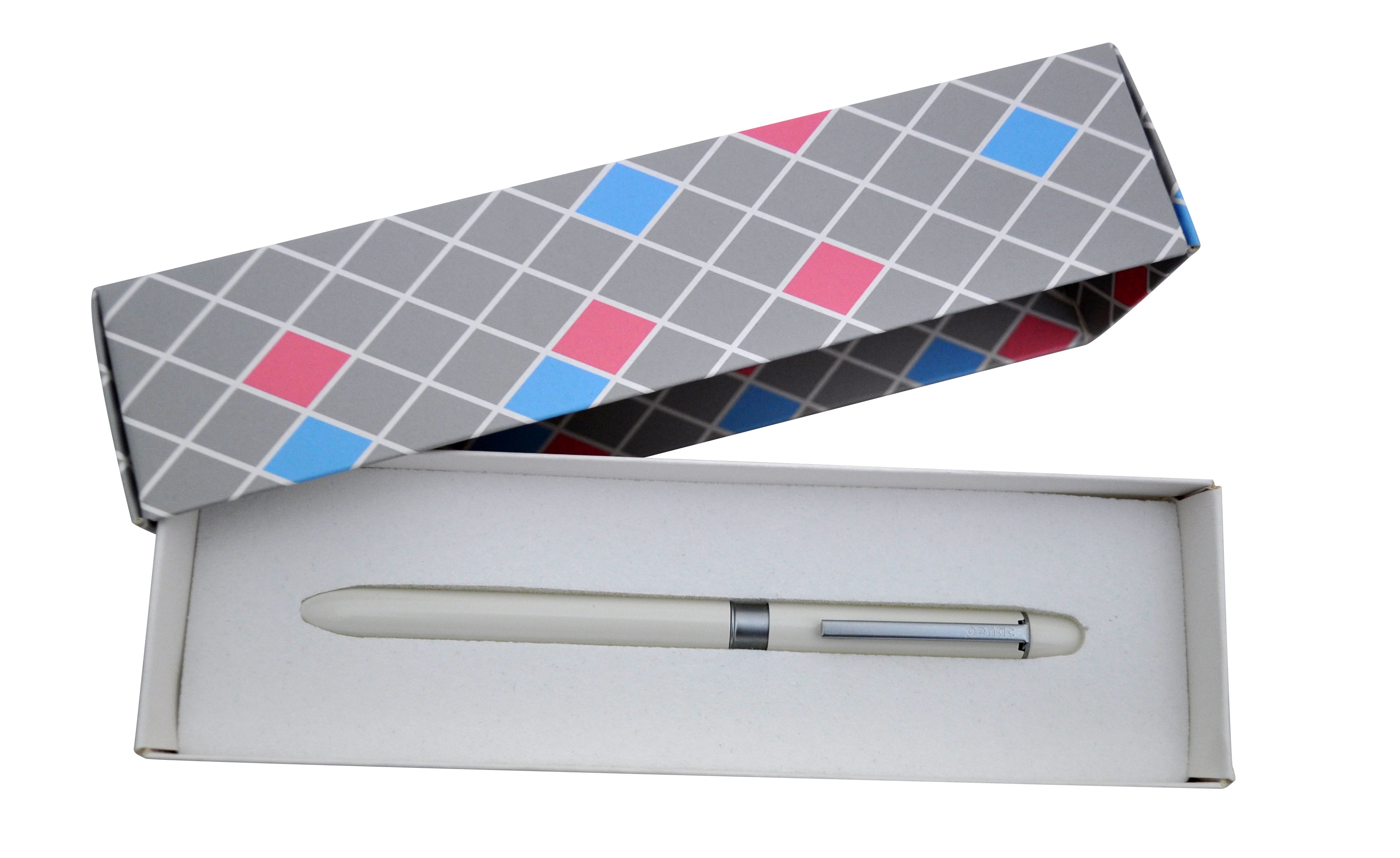 Pix multifunctional de lux PENAC Multisync MS-107, in cutie cadou, corp alb - accesorii argintii
