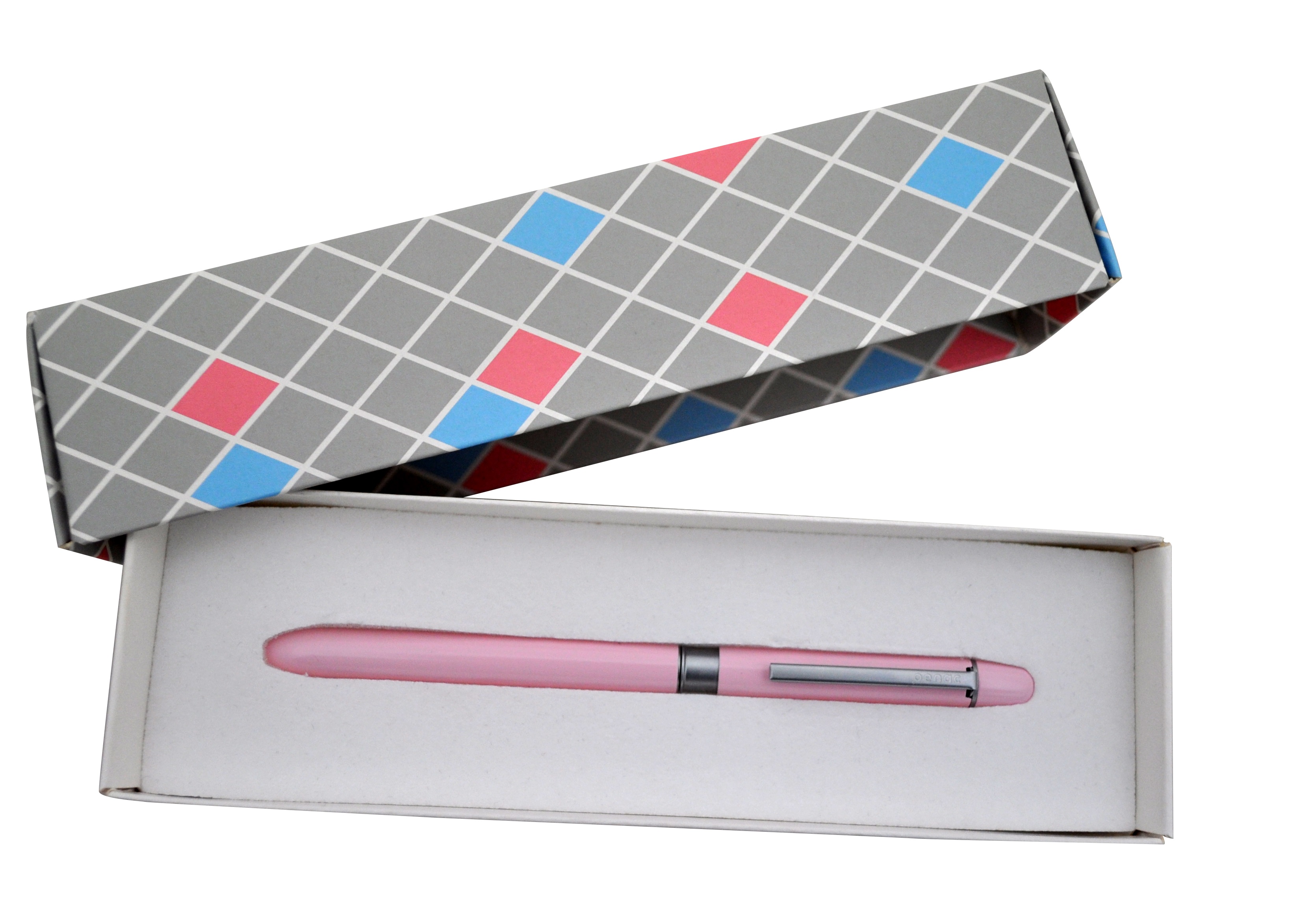 Pix multifunctional de lux PENAC Multisync MS-107, in cutie cadou, corp roz - accesorii argintii