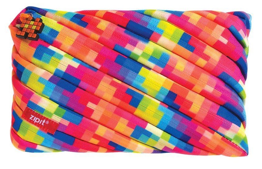 Penare, Penar cu fermoar, ZIPIT Pixel Jumbo - culori asortate - vectordirect.ro