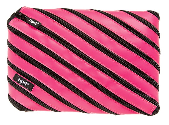 Rechizite scolare, Penar cu fermoar, ZIPIT Neon Jumbo - roz - vectordirect.ro