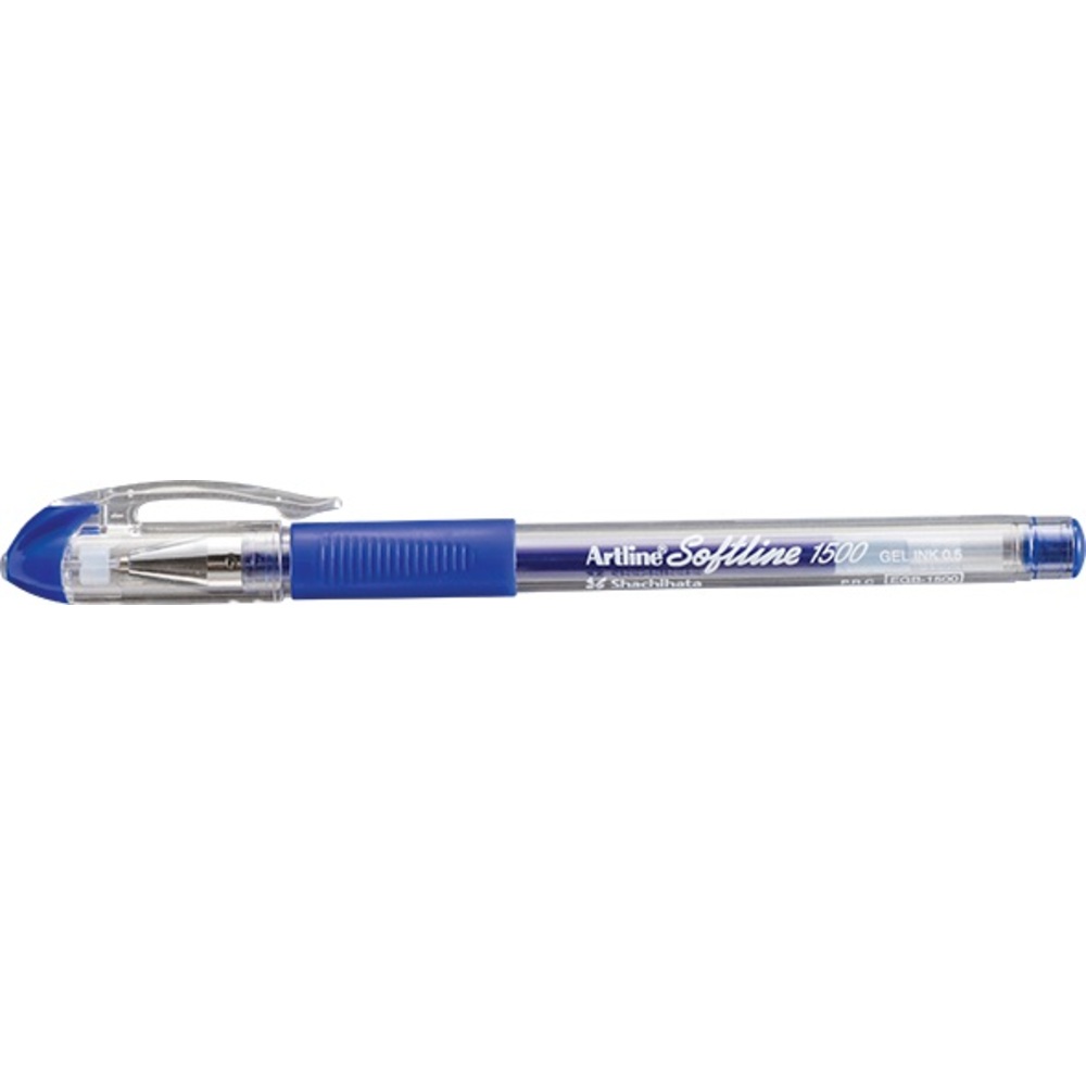 Pixuri cu gel, Pix cu gel ARTLINE Softline 1500, rubber grip, varf 0.5mm - albastru - vectordirect.ro