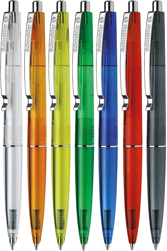 Pix SCHNEIDER K20 Icy colours, clema metalica, culori asortate - scriere albastra