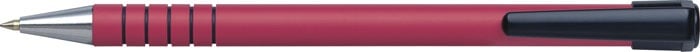 Pixuri fara mecanism, Pix PENAC RB-085B, rubber grip, 0.7mm, varf metalic, corp rosu - scriere rosie - vectordirect.ro